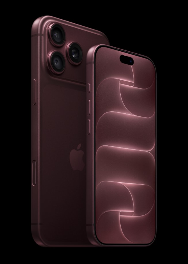 iPhone 18 Pro Max bordeaux, face et dos