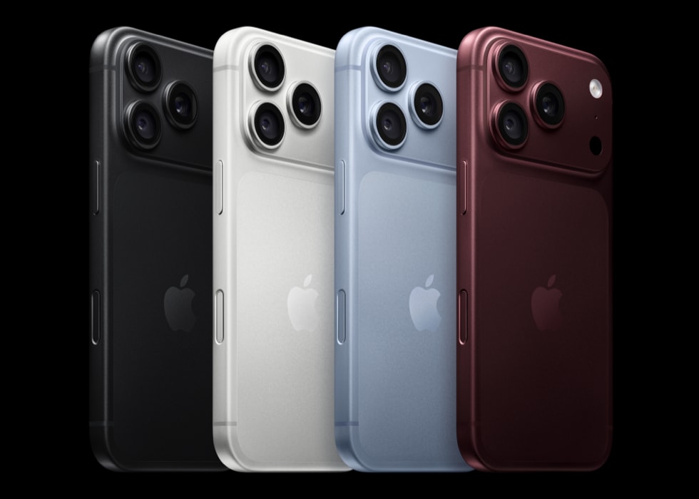 iPhone 18 Pro noir, argent, glacier et bordeaux